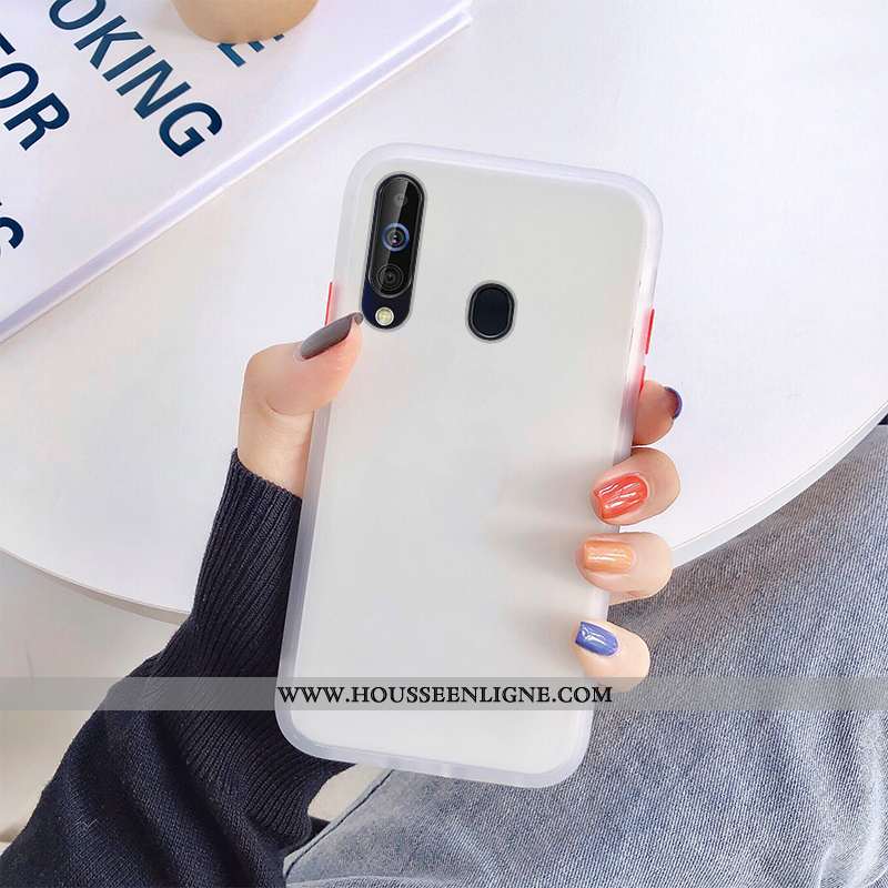 Coque Samsung Galaxy A60 Silicone Protection Noir Téléphone Portable Transparent Étoile Nouveau