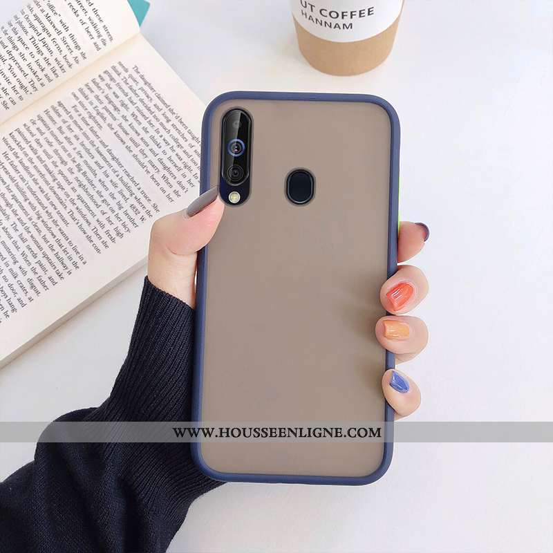 Coque Samsung Galaxy A60 Silicone Protection Noir Téléphone Portable Transparent Étoile Nouveau