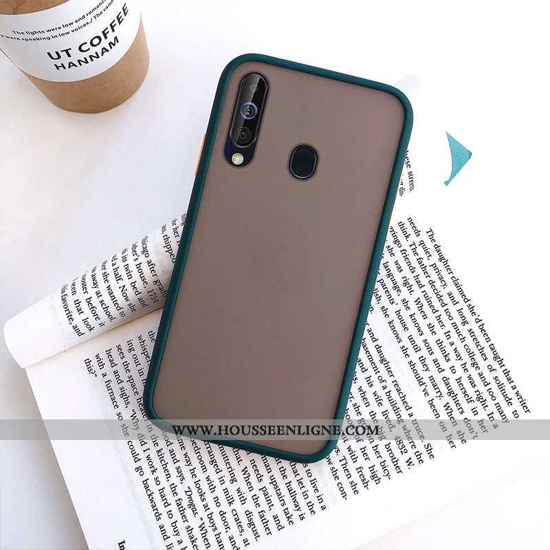 Coque Samsung Galaxy A60 Silicone Protection Noir Téléphone Portable Transparent Étoile Nouveau