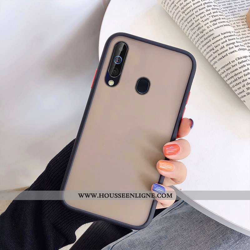 Coque Samsung Galaxy A60 Silicone Protection Noir Téléphone Portable Transparent Étoile Nouveau