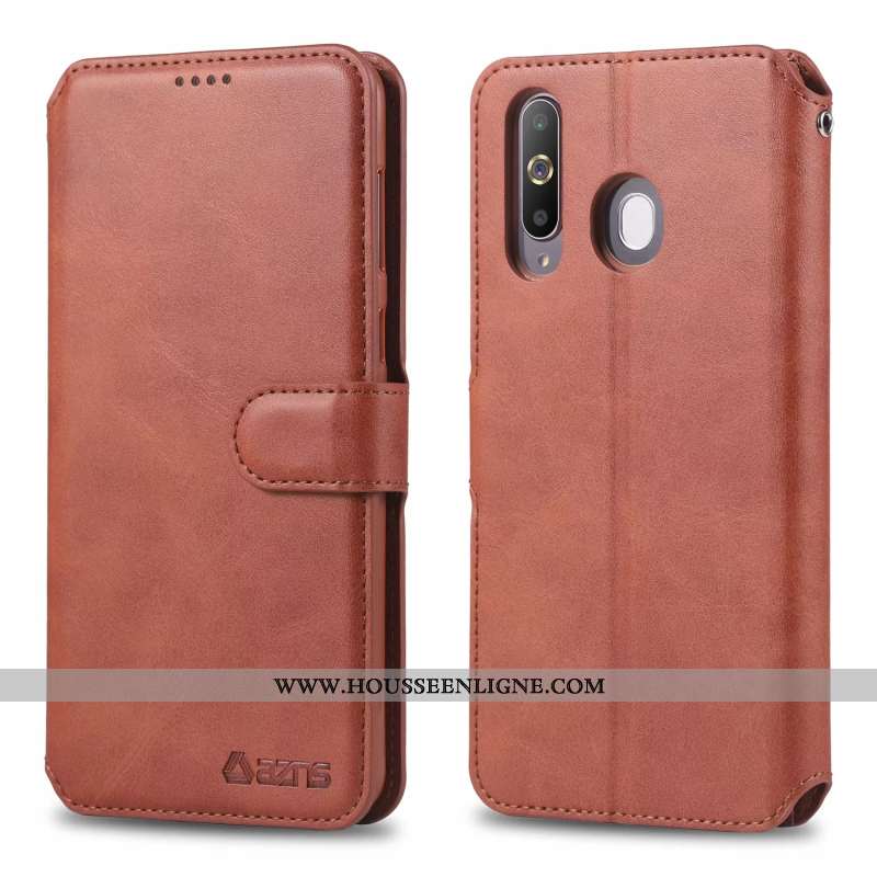 Coque Samsung Galaxy A60 Silicone Protection Téléphone Portable Incassable Étui Marron