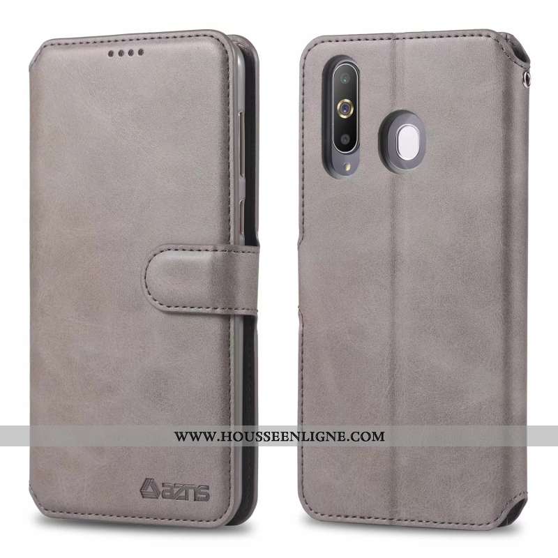 Coque Samsung Galaxy A60 Silicone Protection Téléphone Portable Incassable Étui Marron