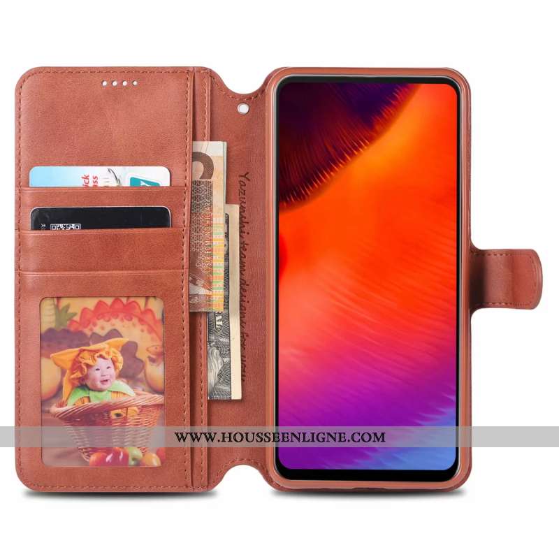 Coque Samsung Galaxy A60 Silicone Protection Téléphone Portable Incassable Étui Marron