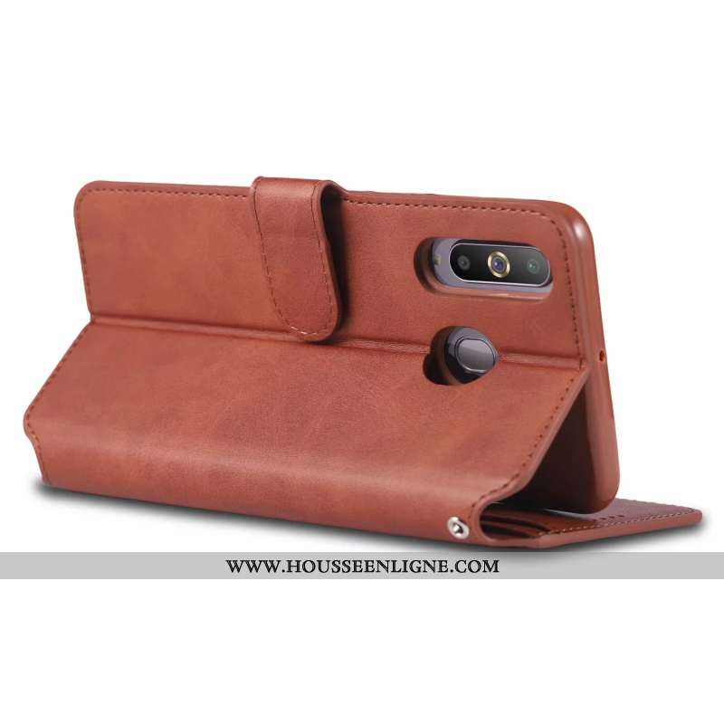 Coque Samsung Galaxy A60 Silicone Protection Téléphone Portable Incassable Étui Marron