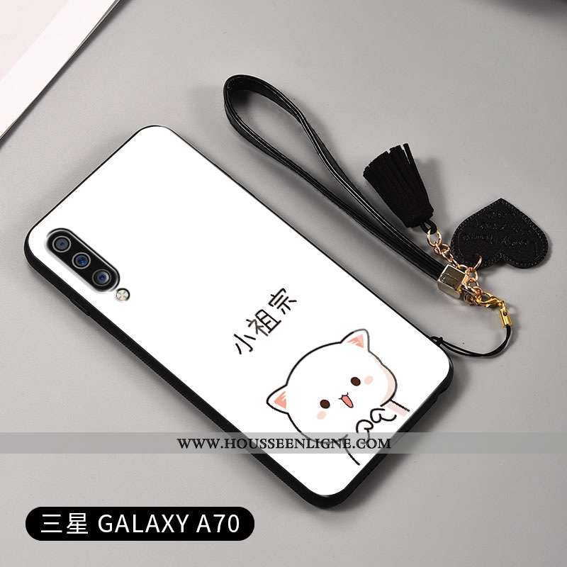 Coque Samsung Galaxy A70 Créatif Ultra Ornements Suspendus Légère Tendance Personnalité Étoile Noir
