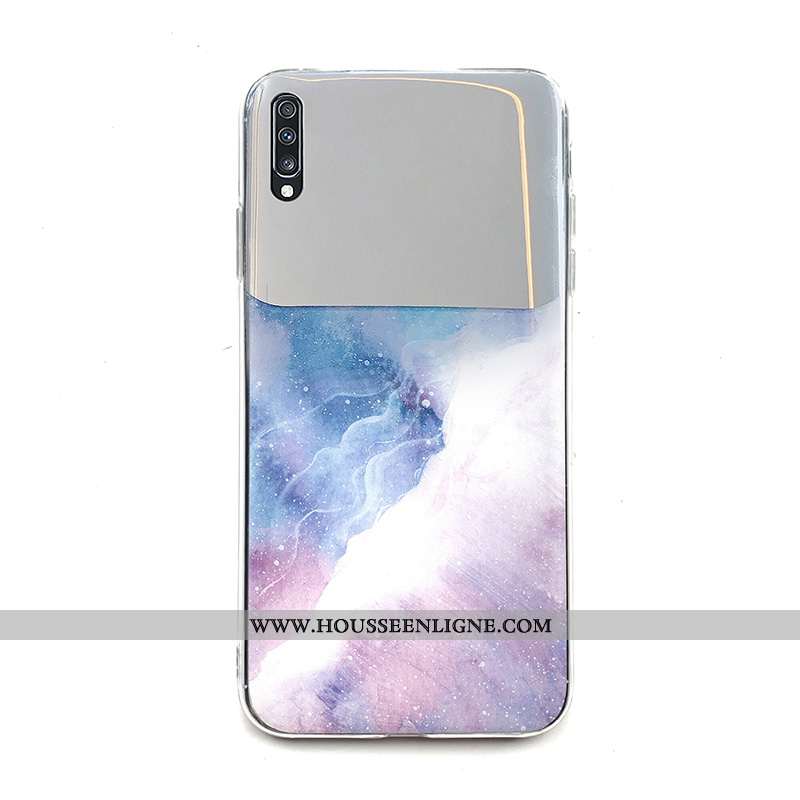 Coque Samsung Galaxy A70 Personnalité Créatif Difficile Nouveau Blanc Étoile Protection Blanche
