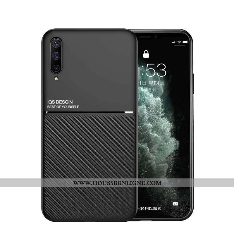 Coque Samsung Galaxy A70s Créatif Ultra Étoile Amoureux Délavé En Daim Téléphone Portable Noir