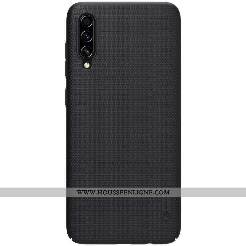 Coque Samsung Galaxy A70s Légère Protection Délavé En Daim Bleu Or Incassable Légères