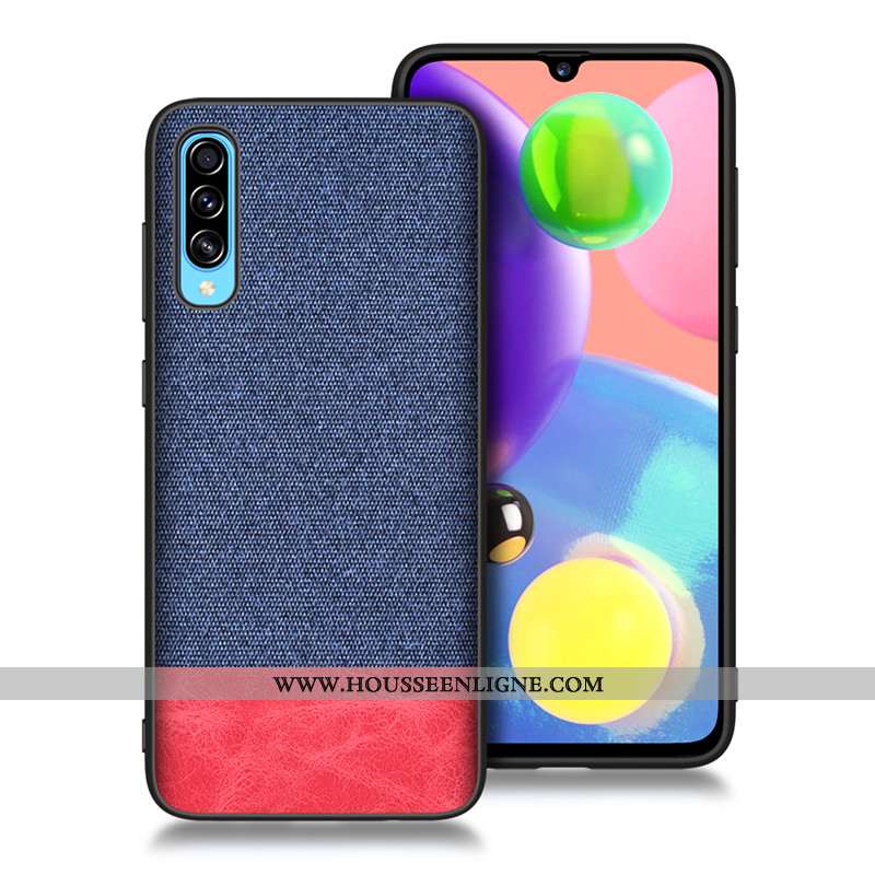 Coque Samsung Galaxy A70s Modèle Fleurie Fluide Doux Incassable Bleu Tout Compris Difficile Tendance