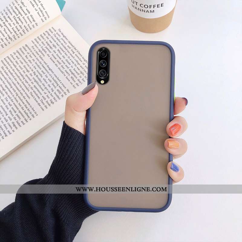 Coque Samsung Galaxy A70s Tendance Fluide Doux Protection Délavé En Daim Tout Compris Téléphone Port
