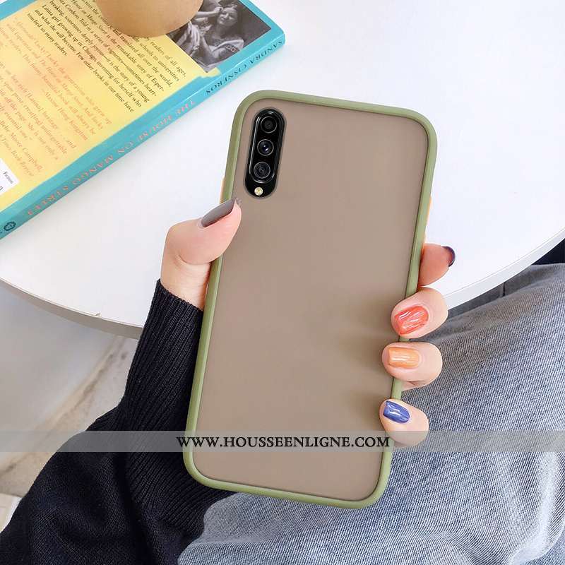 Coque Samsung Galaxy A70s Tendance Fluide Doux Protection Délavé En Daim Tout Compris Téléphone Port