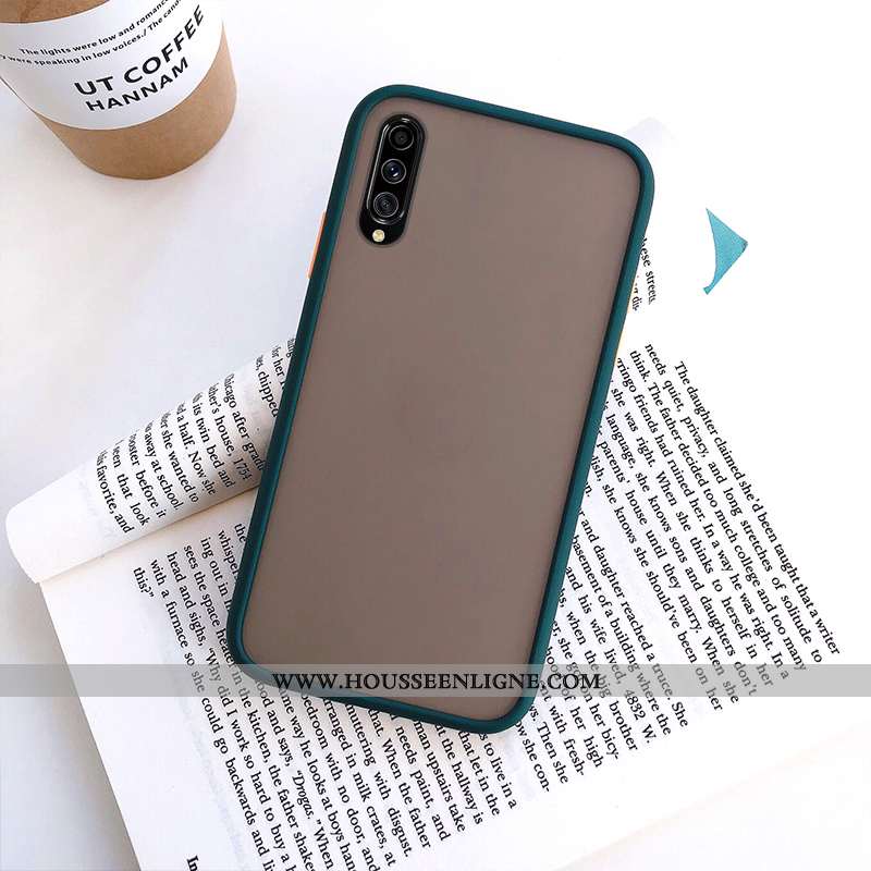 Coque Samsung Galaxy A70s Tendance Fluide Doux Protection Délavé En Daim Tout Compris Téléphone Port