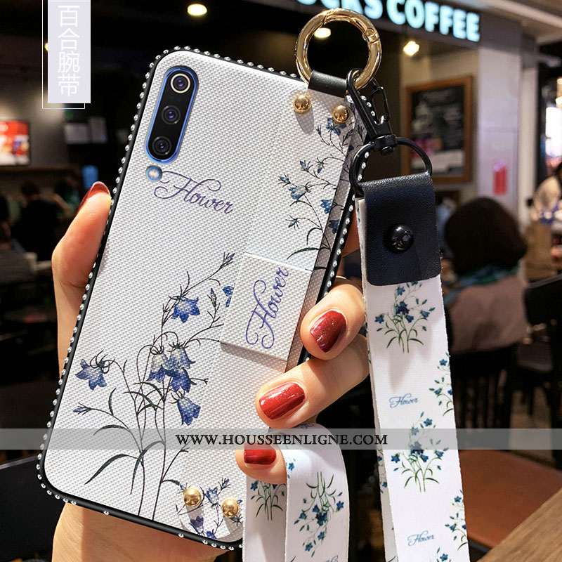 Coque Samsung Galaxy A70s Tendance Fluide Doux Silicone Tout Compris Étoile Petit Délavé En Daim Bla