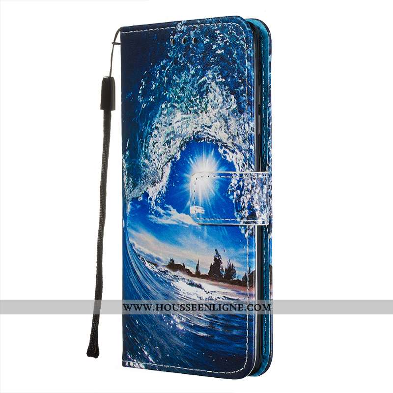 Coque Samsung Galaxy A71 Cuir Fluide Doux Étoile Carte Étui Personnalité Rose