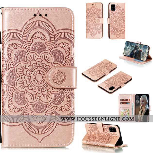 Coque Samsung Galaxy A71 Fluide Doux Silicone Rouge Protection Étui Téléphone Portable