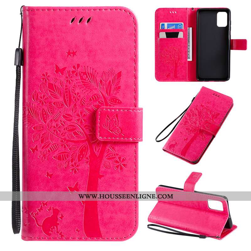 Coque Samsung Galaxy A71 Protection Cuir Fluide Doux Clamshell Étui Carte Tout Compris Doré