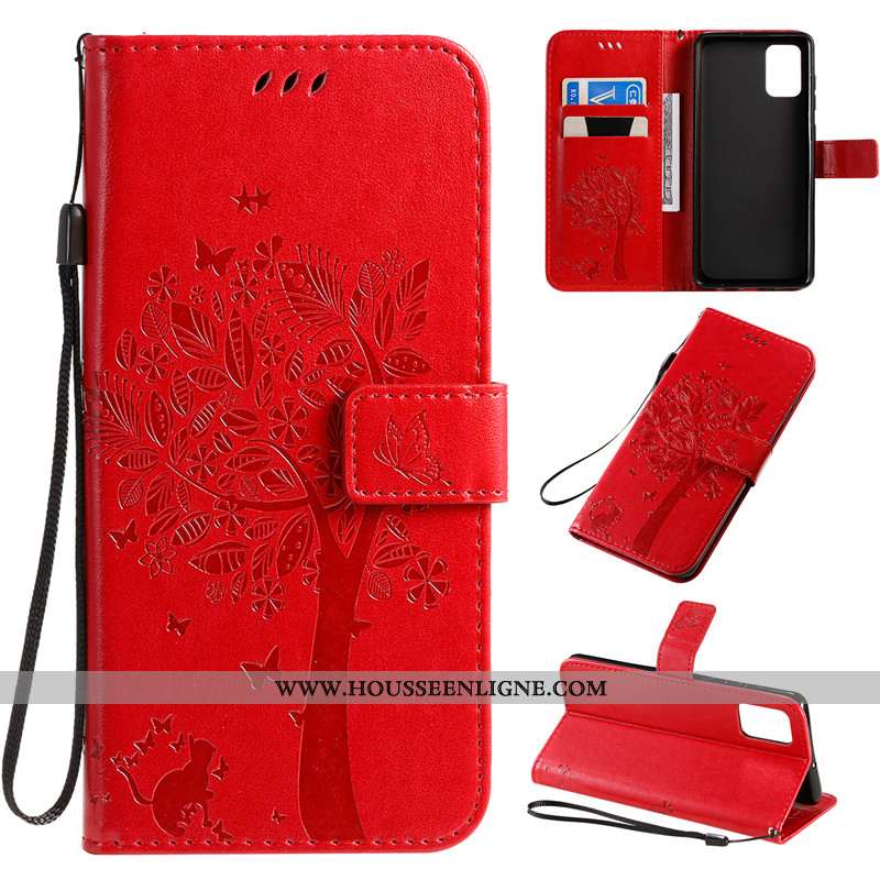 Coque Samsung Galaxy A71 Protection Cuir Fluide Doux Clamshell Étui Carte Tout Compris Doré