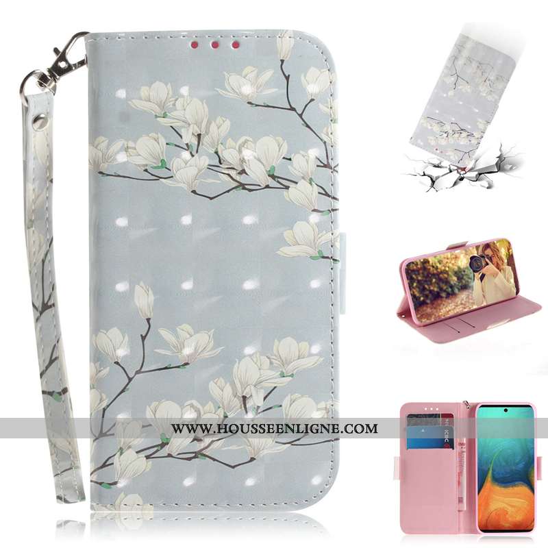 Coque Samsung Galaxy A71 Protection Cuir Téléphone Portable Carte Clamshell Étui Rose