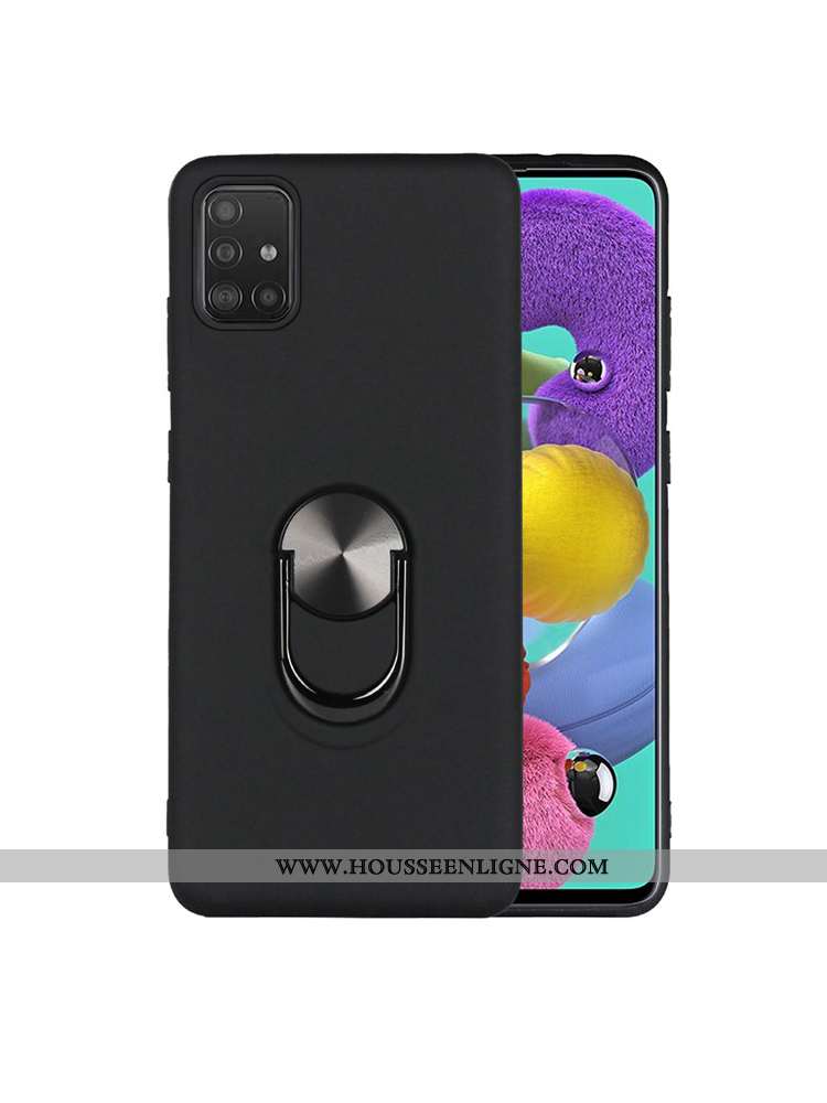Coque Samsung Galaxy A71 Silicone Protection Tendance Amoureux Net Rouge Téléphone Portable Bleu Fon