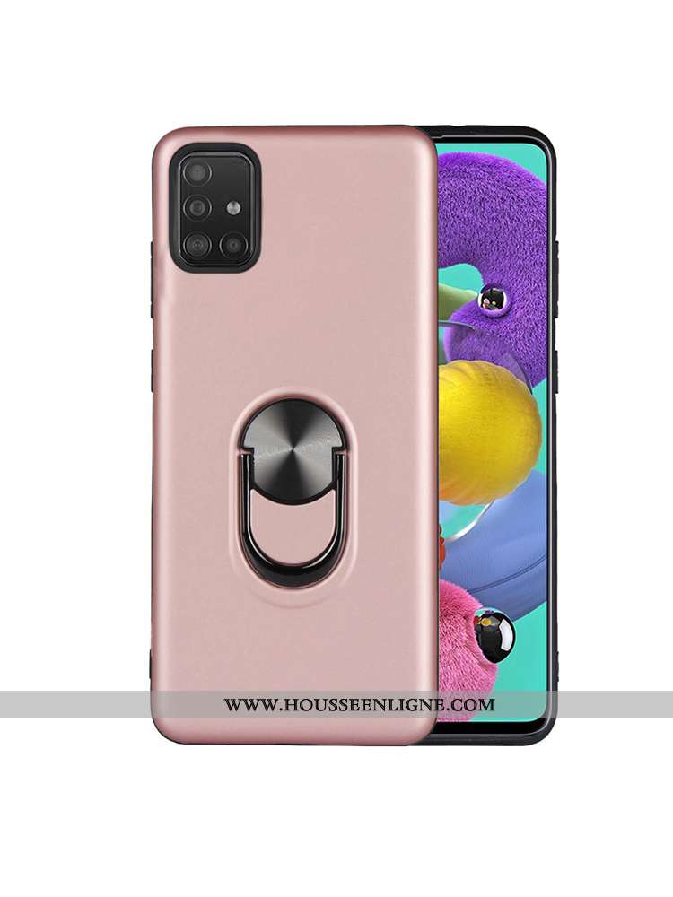 Coque Samsung Galaxy A71 Silicone Protection Tendance Amoureux Net Rouge Téléphone Portable Bleu Fon