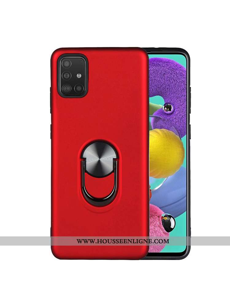 Coque Samsung Galaxy A71 Silicone Protection Tendance Amoureux Net Rouge Téléphone Portable Bleu Fon
