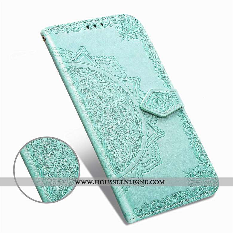 Coque Samsung Galaxy A80 Cuir Protection Étoile Violet Carte Étui Incassable