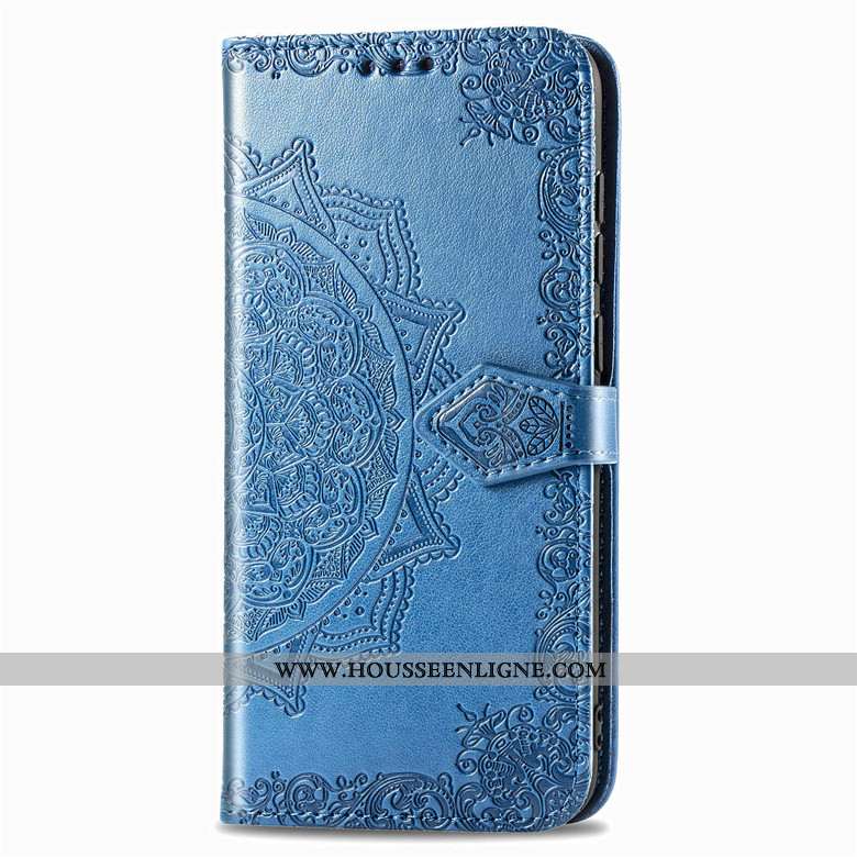 Coque Samsung Galaxy A80 Cuir Protection Étoile Violet Carte Étui Incassable