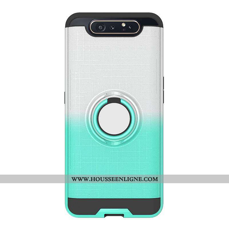Coque Samsung Galaxy A80 Fluide Doux Protection Tout Compris Étoile Téléphone Portable Violet Étui