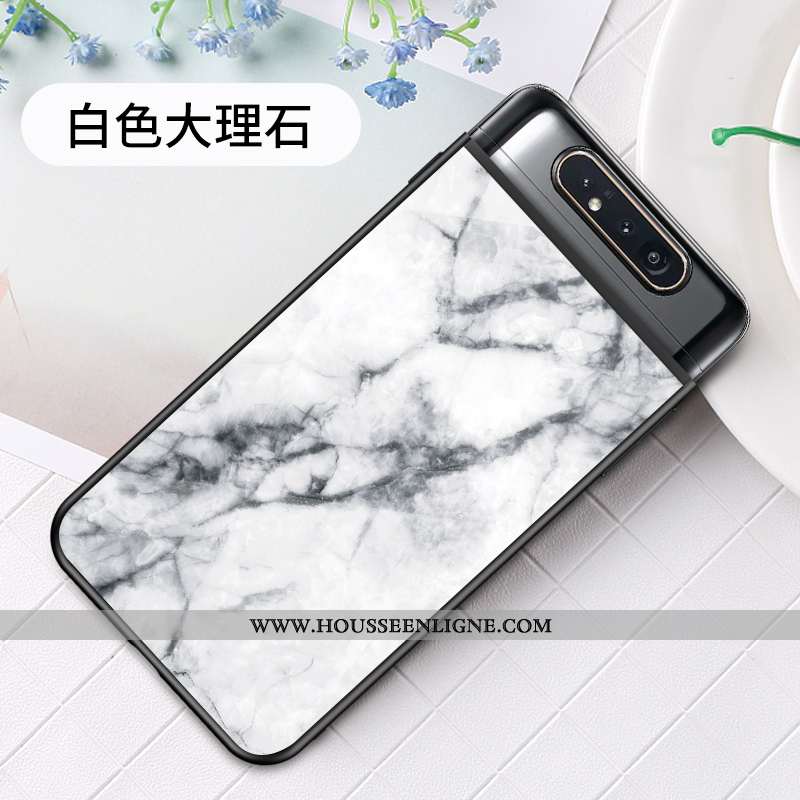 Coque Samsung Galaxy A80 Fluide Doux Protection Étui Ultra Incassable Légère Grand Rouge