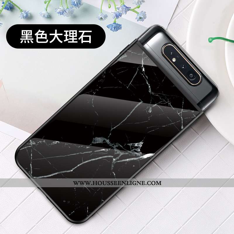 Coque Samsung Galaxy A80 Fluide Doux Protection Étui Ultra Incassable Légère Grand Rouge