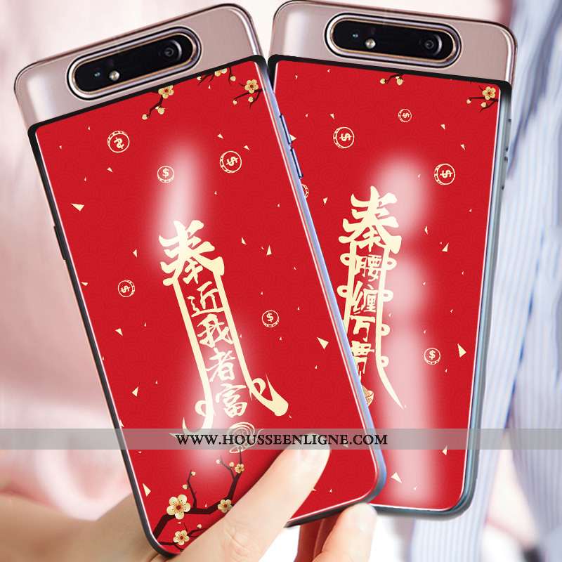 Coque Samsung Galaxy A80 Personnalité Créatif Silicone Étui Téléphone Portable Tout Compris Protecti