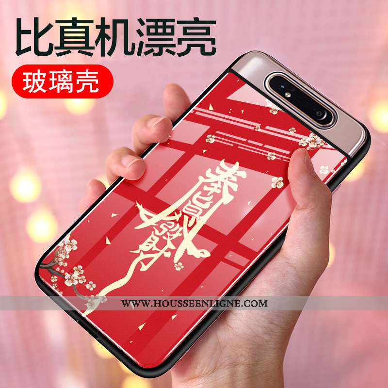 Coque Samsung Galaxy A80 Personnalité Créatif Silicone Étui Téléphone Portable Tout Compris Protecti
