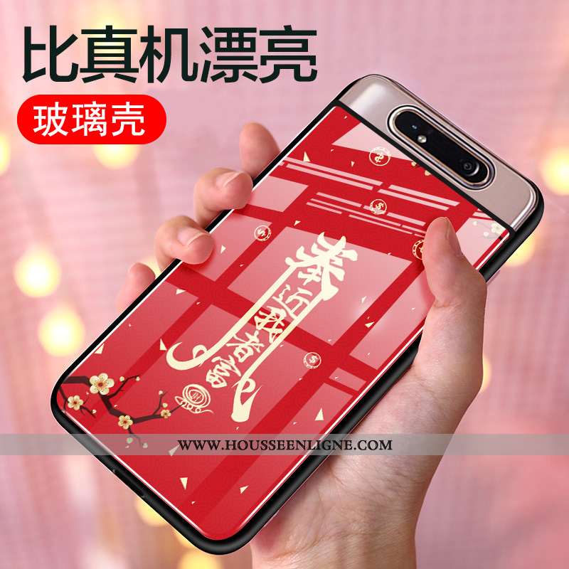 Coque Samsung Galaxy A80 Personnalité Créatif Silicone Étui Téléphone Portable Tout Compris Protecti