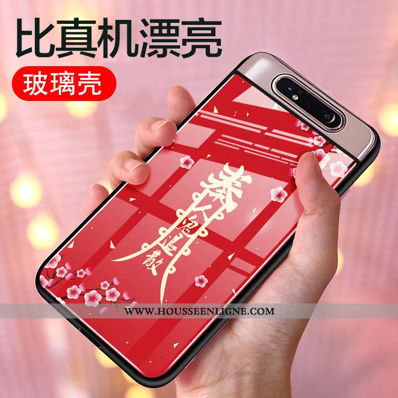 Coque Samsung Galaxy A80 Personnalité Créatif Silicone Étui Téléphone Portable Tout Compris Protecti