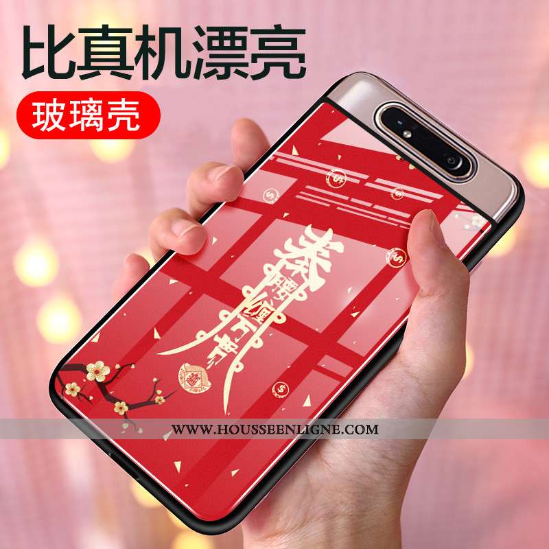 Coque Samsung Galaxy A80 Personnalité Créatif Silicone Étui Téléphone Portable Tout Compris Protecti