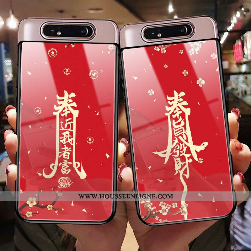Coque Samsung Galaxy A80 Personnalité Créatif Silicone Étui Téléphone Portable Tout Compris Protecti