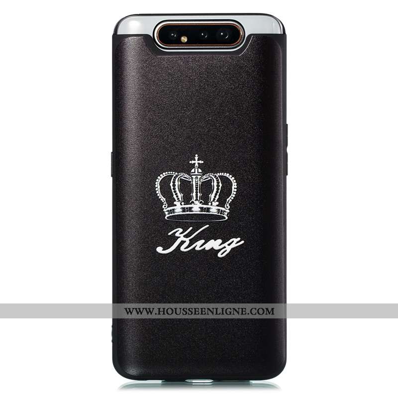 Coque Samsung Galaxy A80 Personnalité Dessin Animé Tendance Étui 2020 Bleu