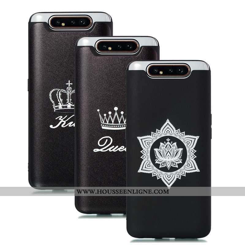 Coque Samsung Galaxy A80 Personnalité Dessin Animé Tendance Étui 2020 Bleu