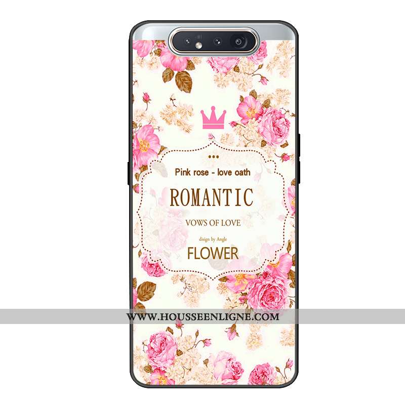 Coque Samsung Galaxy A80 Protection Charmant Étui Incassable Étoile Vert Verte