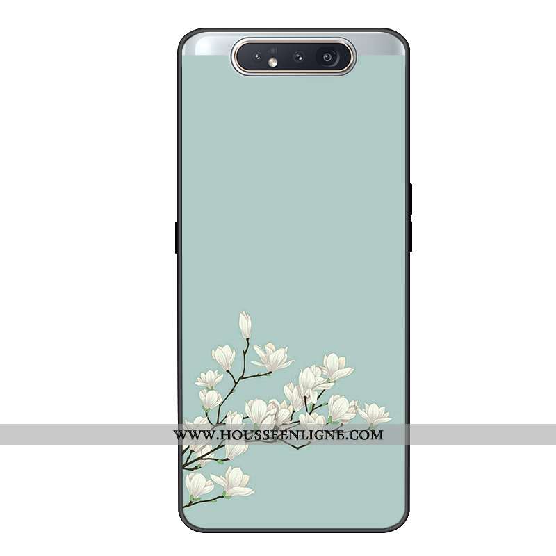 Coque Samsung Galaxy A80 Protection Charmant Étui Incassable Étoile Vert Verte