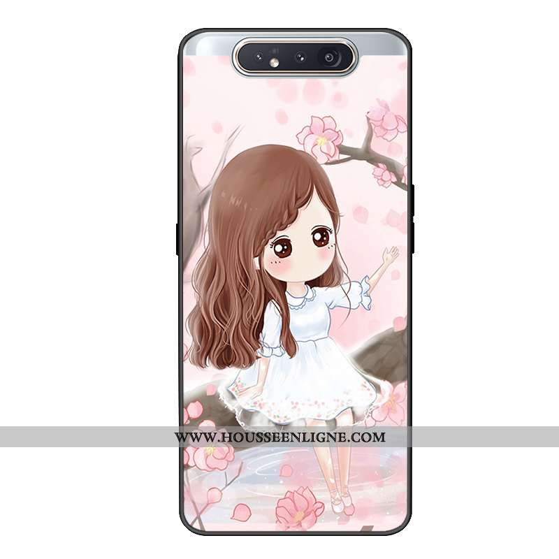 Coque Samsung Galaxy A80 Protection Charmant Étui Incassable Étoile Vert Verte