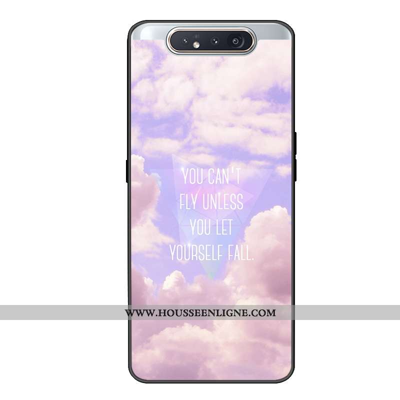 Coque Samsung Galaxy A80 Protection Charmant Étui Incassable Étoile Vert Verte