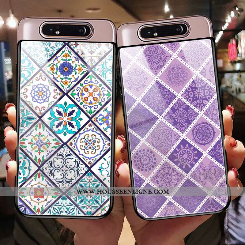 Coque Samsung Galaxy A80 Protection Verre Personnalité Tout Compris Fluide Doux Incassable Silicone 