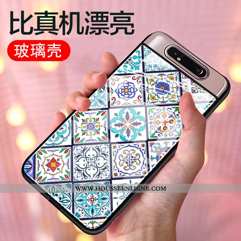 Coque Samsung Galaxy A80 Protection Verre Personnalité Tout Compris Fluide Doux Incassable Silicone 