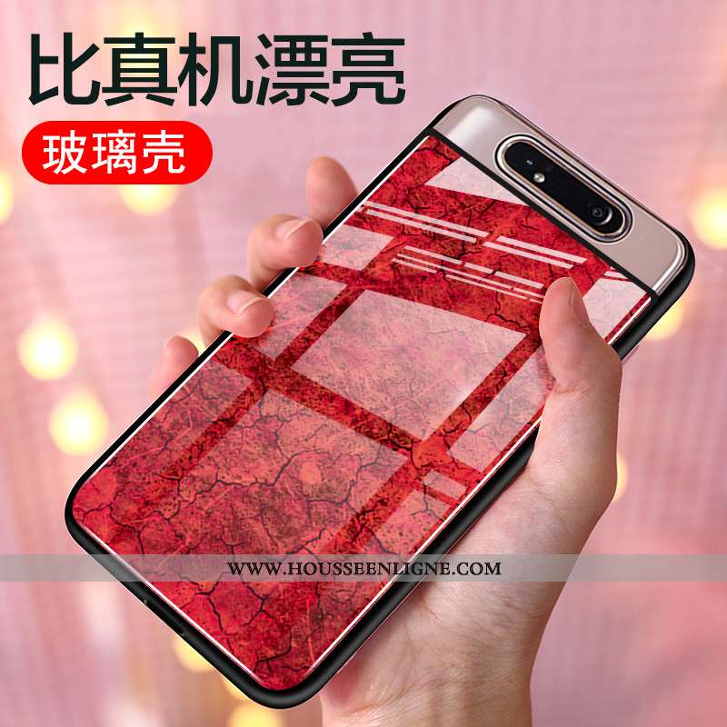 Coque Samsung Galaxy A80 Protection Verre Personnalité Tout Compris Fluide Doux Incassable Silicone 