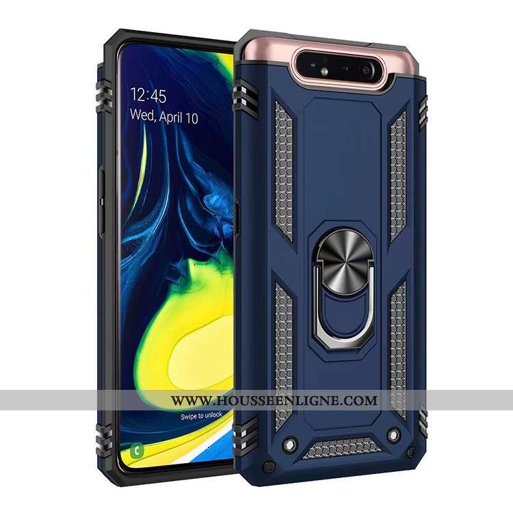 Coque Samsung Galaxy A80 Silicone Étoile Difficile Tout Compris Téléphone Portable Incassable Gris
