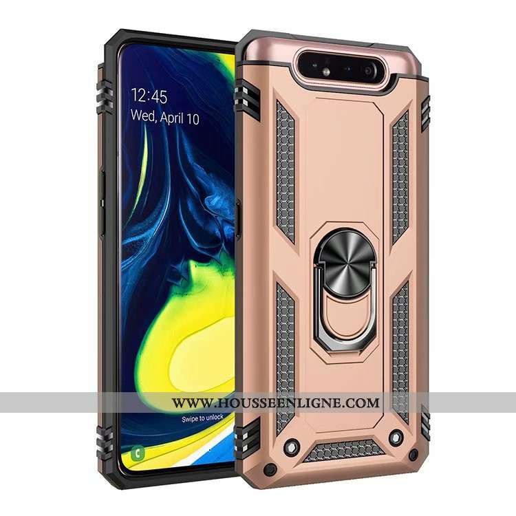 Coque Samsung Galaxy A80 Silicone Étoile Difficile Tout Compris Téléphone Portable Incassable Gris