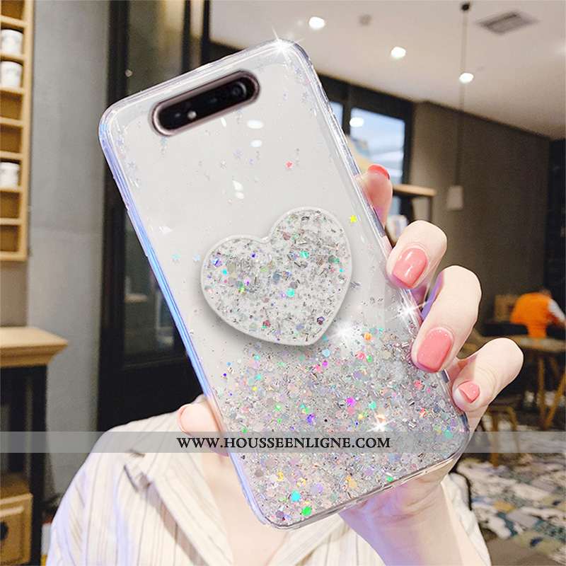 Coque Samsung Galaxy A80 Tendance Légère Luxe Cristal Tout Compris Fluide Doux Vert Verte