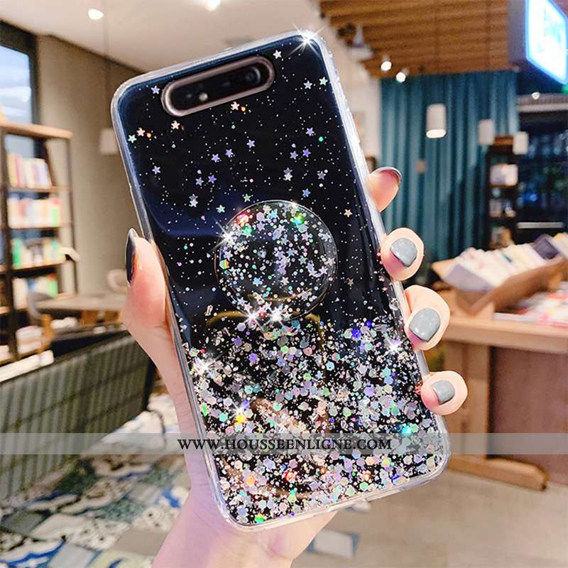Coque Samsung Galaxy A80 Tendance Légère Luxe Cristal Tout Compris Fluide Doux Vert Verte