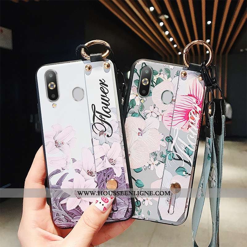 Coque Samsung Galaxy A8s Fluide Doux Silicone Tendance Étoile Petit Blanc Blanche